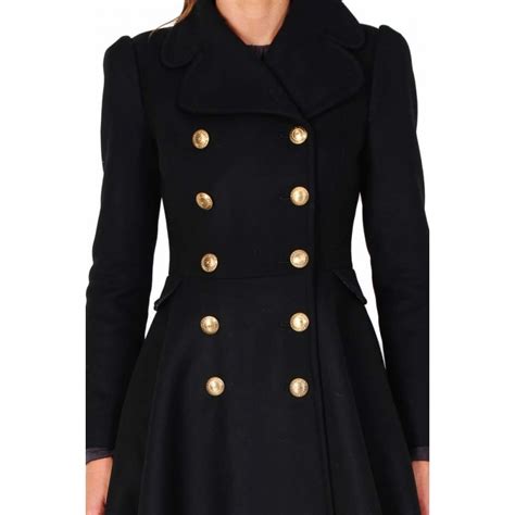 cappotto donna nero prada|cappotto doppio petto prada.